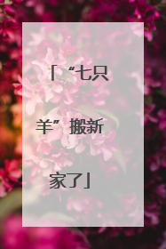 “七只羊”搬新家了