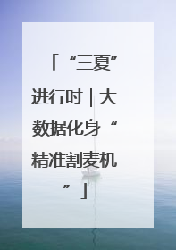 “三夏”进行时｜大数据化身“精准割麦机”