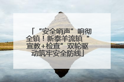 “安全哨声”响彻全镇！新泰羊流镇“宣教+检查”双轮驱动筑牢安全防线
