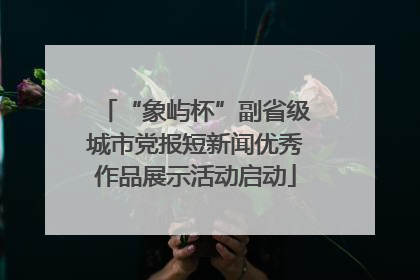 “象屿杯”副省级城市党报短新闻优秀作品展示活动启动