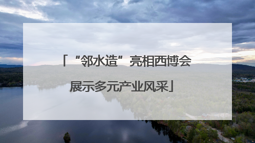 “邻水造”亮相西博会 展示多元产业风采