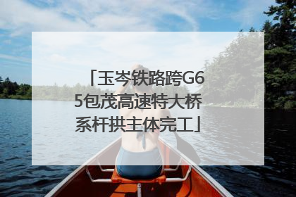 玉岑铁路跨G65包茂高速特大桥系杆拱主体完工