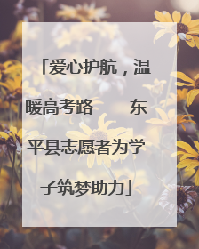 爱心护航，温暖高考路——东平县志愿者为学子筑梦助力
