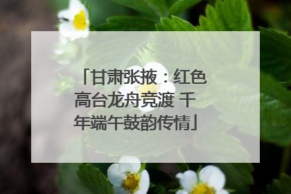 甘肃张掖：红色高台龙舟竞渡 千年端午鼓韵传情