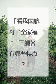 看我国航母“全家福” 三舰各有哪些特点？