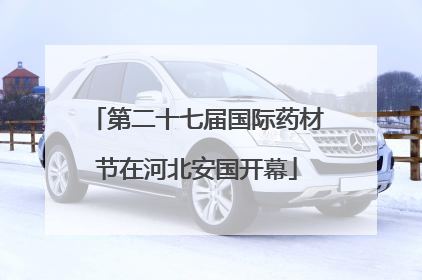 第二十七届国际药材节在河北安国开幕