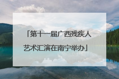 第十一届广西残疾人艺术汇演在南宁举办