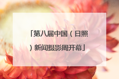 第八届中国（日照）新闻摄影周开幕