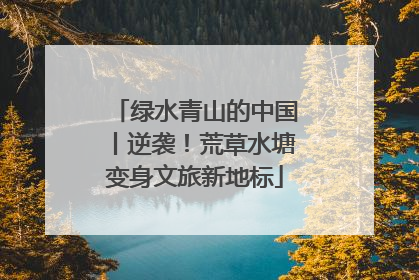 绿水青山的中国丨逆袭！荒草水塘变身文旅新地标