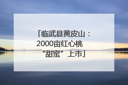 临武县黄皮山：2000亩红心桃“甜蜜”上市