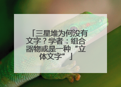 三星堆为何没有文字？学者：组合器物或是一种“立体文字”