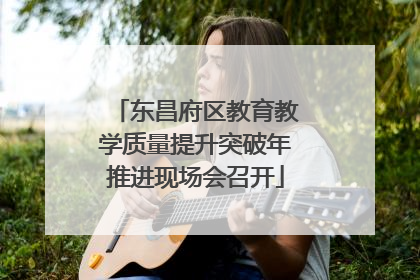 东昌府区教育教学质量提升突破年推进现场会召开