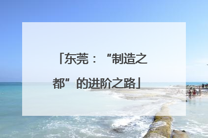 东莞：“制造之都”的进阶之路