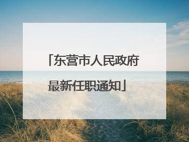 东营市人民政府最新任职通知