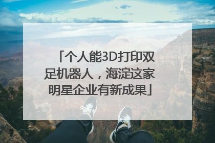个人能3D打印双足机器人，海淀这家明星企业有新成果