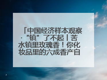 中国经济样本观察·“镇”了不起丨苦水镇里玫瑰香！你化妆品里的六成香产自这个小镇