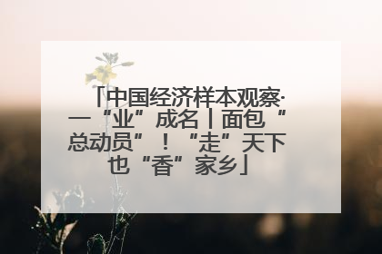 中国经济样本观察·一“业”成名丨面包“总动员”！“走”天下也“香”家乡