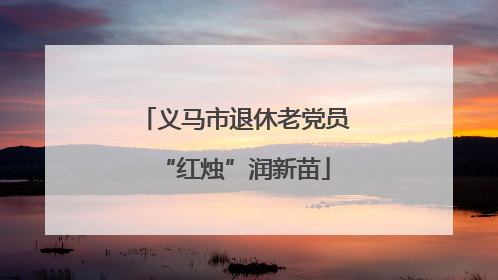 义马市退休老党员“红烛”润新苗