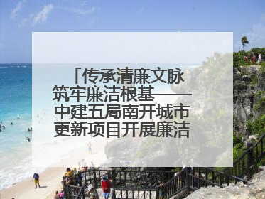 传承清廉文脉 筑牢廉洁根基——中建五局南开城市更新项目开展廉洁教育主题活动