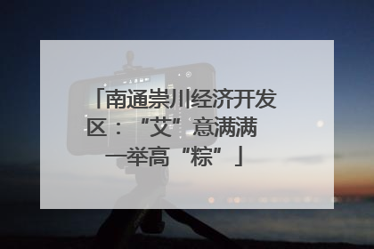 南通崇川经济开发区：“艾”意满满 一举高“粽”