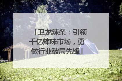 卫龙辣条：引领千亿辣味市场，勇做行业破局先锋