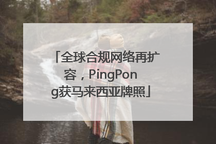 全球合规网络再扩容，PingPong获马来西亚牌照