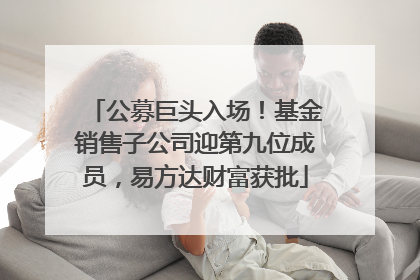 公募巨头入场！基金销售子公司迎第九位成员，易方达财富获批