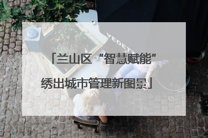 兰山区“智慧赋能”绣出城市管理新图景