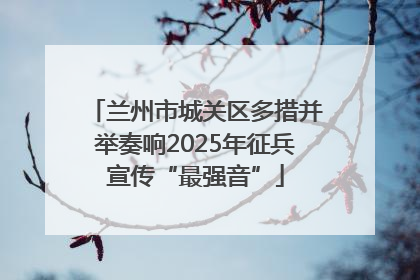 兰州市城关区多措并举奏响2025年征兵宣传“最强音”