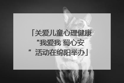 关爱儿童心理健康 “我爱我 蜀心安”活动在绵阳举办