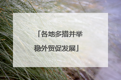 各地多措并举稳外贸促发展