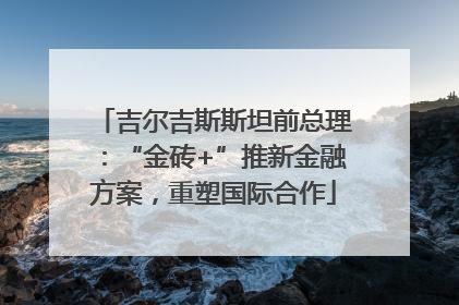 吉尔吉斯斯坦前总理：“金砖+”推新金融方案，重塑国际合作