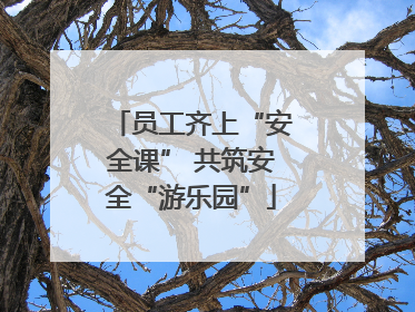员工齐上“安全课” 共筑安全“游乐园”