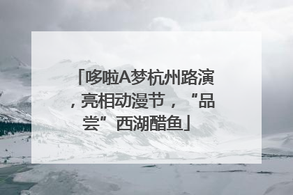 哆啦A梦杭州路演，亮相动漫节，“品尝”西湖醋鱼