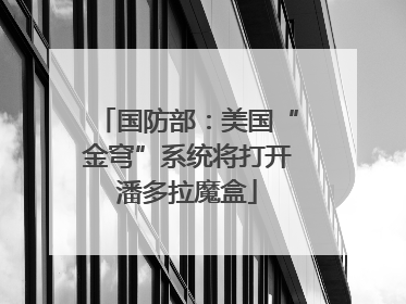 国防部：美国“金穹”系统将打开潘多拉魔盒