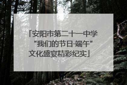 安阳市第二十一中学“我们的节日·端午”文化盛宴精彩纪实