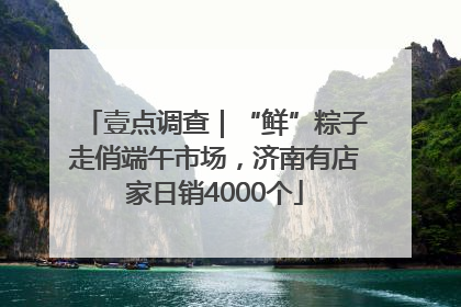 壹点调查｜“鲜”粽子走俏端午市场，济南有店家日销4000个