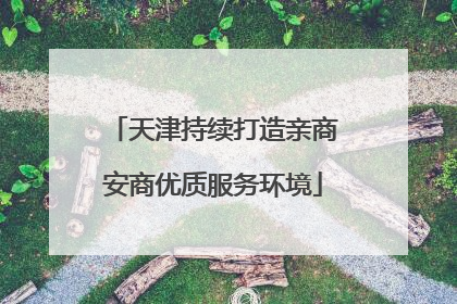 天津持续打造亲商安商优质服务环境
