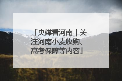 央媒看河南｜关注河南小麦收购、高考保障等内容