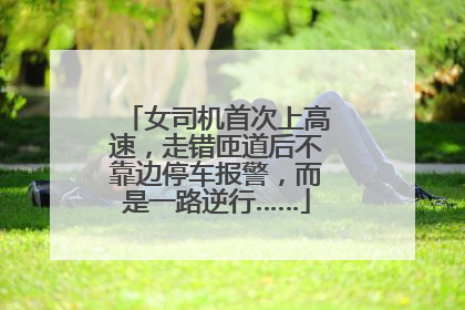 女司机首次上高速，走错匝道后不靠边停车报警，而是一路逆行……
