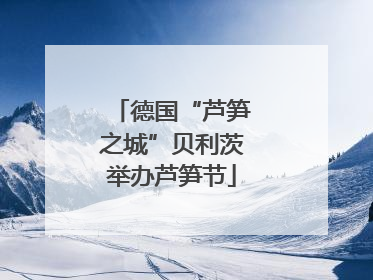 德国“芦笋之城”贝利茨举办芦笋节