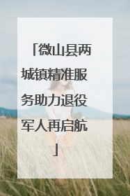 微山县两城镇精准服务助力退役军人再启航
