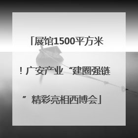 展馆1500平方米！广安产业“建圈强链”精彩亮相西博会