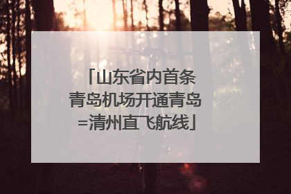 山东省内首条 青岛机场开通青岛=清州直飞航线