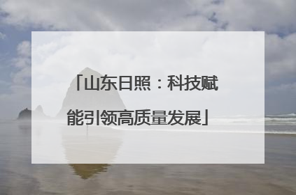 山东日照：科技赋能引领高质量发展