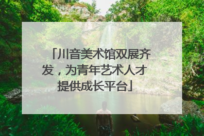 川音美术馆双展齐发，为青年艺术人才提供成长平台