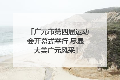 广元市第四届运动会开幕式举行 尽显大美广元风采