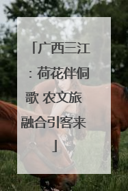 广西三江：荷花伴侗歌 农文旅融合引客来
