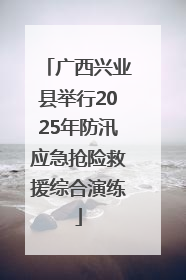 广西兴业县举行2025年防汛应急抢险救援综合演练