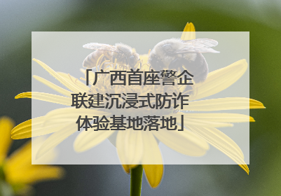 广西首座警企联建沉浸式防诈体验基地落地